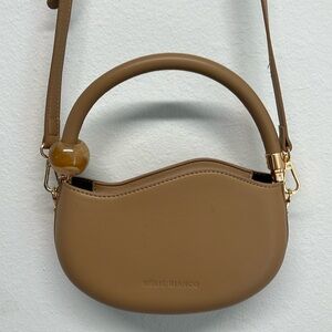 Melie Bianco | Jennie Recycled Vegan Crossbody Bag In Tan